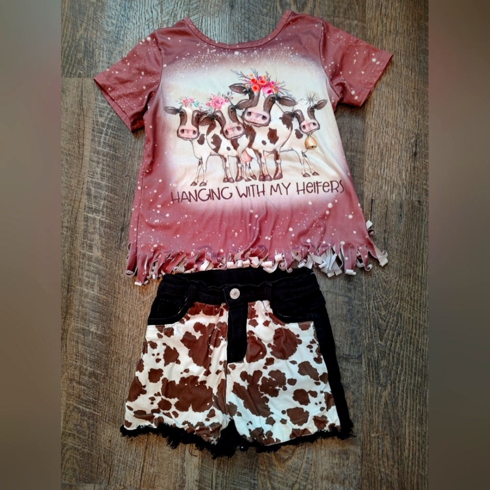 Sparkle in pink matching girls set